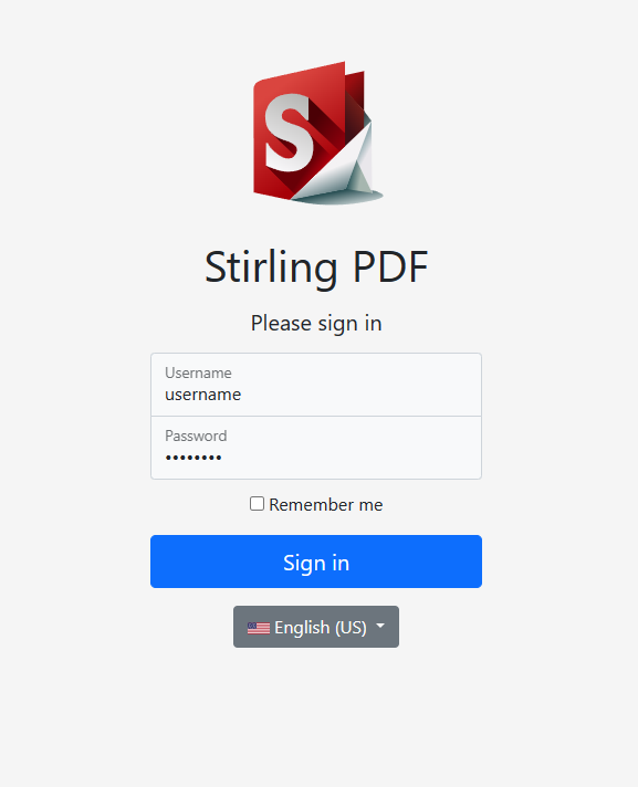 StirlingPdfLogin