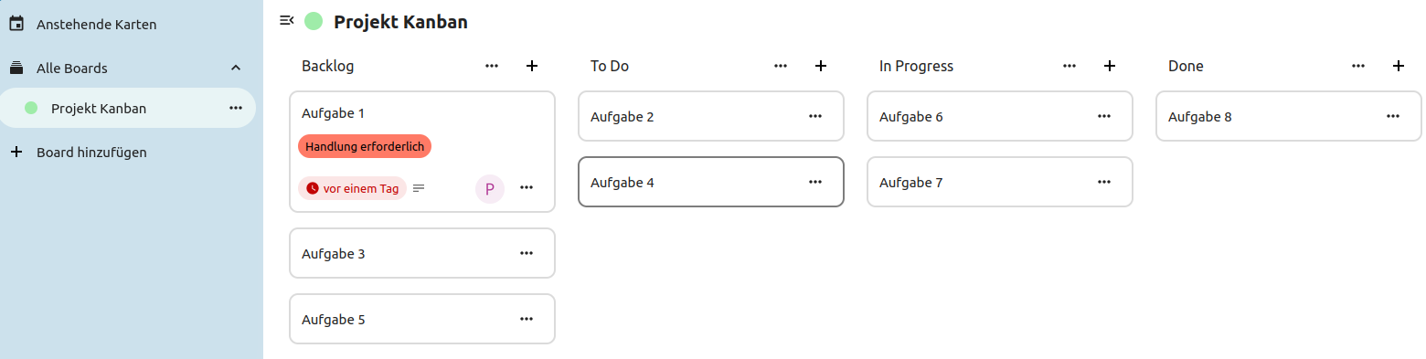 Nextcloud Deck Kanban