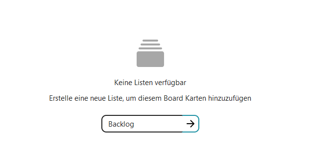 Nextcloud Deck - Liste hinzufügen